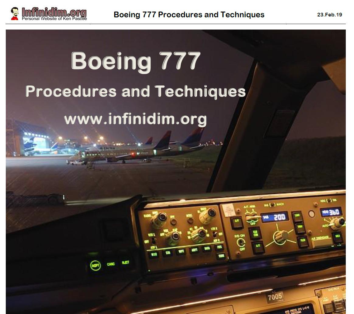 Infinidim B777 Procedures and Techniques